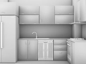 Cozinha moderna 4K Modelo 3D