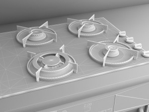 Modern Kitchen 4K Model 3D