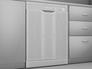 Modern Kitchen 4K Model 3D