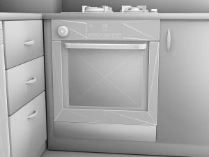 Cozinha moderna 4K Modelo 3D