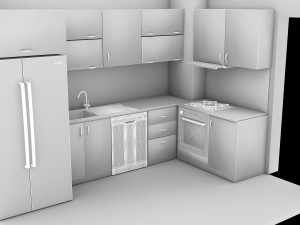 Modern Kitchen 4K Model 3D