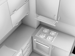 Modern Kitchen 4K Model 3D
