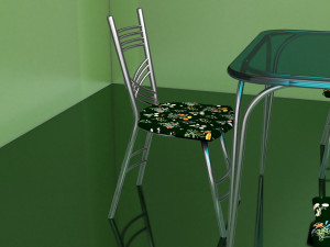 Cafe Table and Chairs 4K 3Dモデル