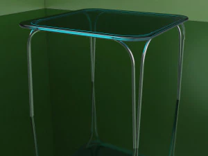 Cafe Table and Chairs 4K 3D Model