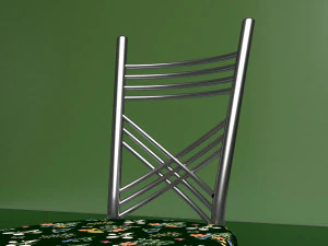 Cafe Table and Chairs 4K 3D Model