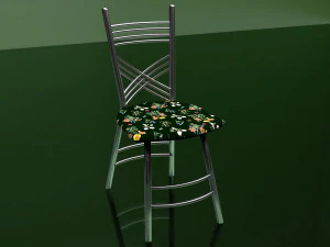 Cafe Table and Chairs 4K 3D Model