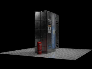 Gas Tube Cabinet 4K 3D Model