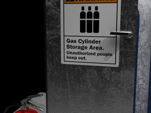 Gas Tube Cabinet 4K 3D-Modell