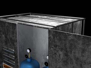 Gas Tube Cabinet 4K 3D-Modell
