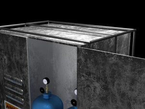 Gas Tube Cabinet 4K 3D Model
