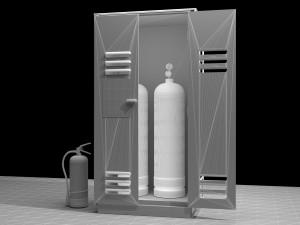 Gas Tube Cabinet 4K 3D-Modell