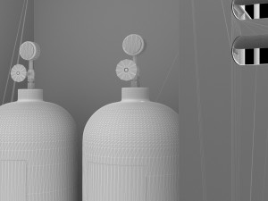 Gas Tube Cabinet 4K 3D-Modell