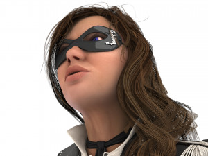 Masked Girl 4K 3D मॉडल