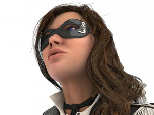 Masked Girl 4K 3D Model
