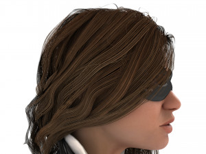 Masked Girl 4K 3D मॉडल