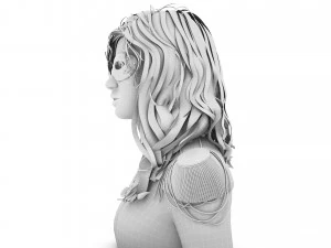 Masked Girl 4K 3D Model