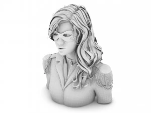 Masked Girl 4K 3D Model