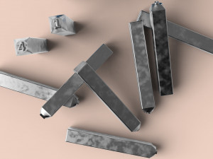 Numarator Set 4K 3D Model