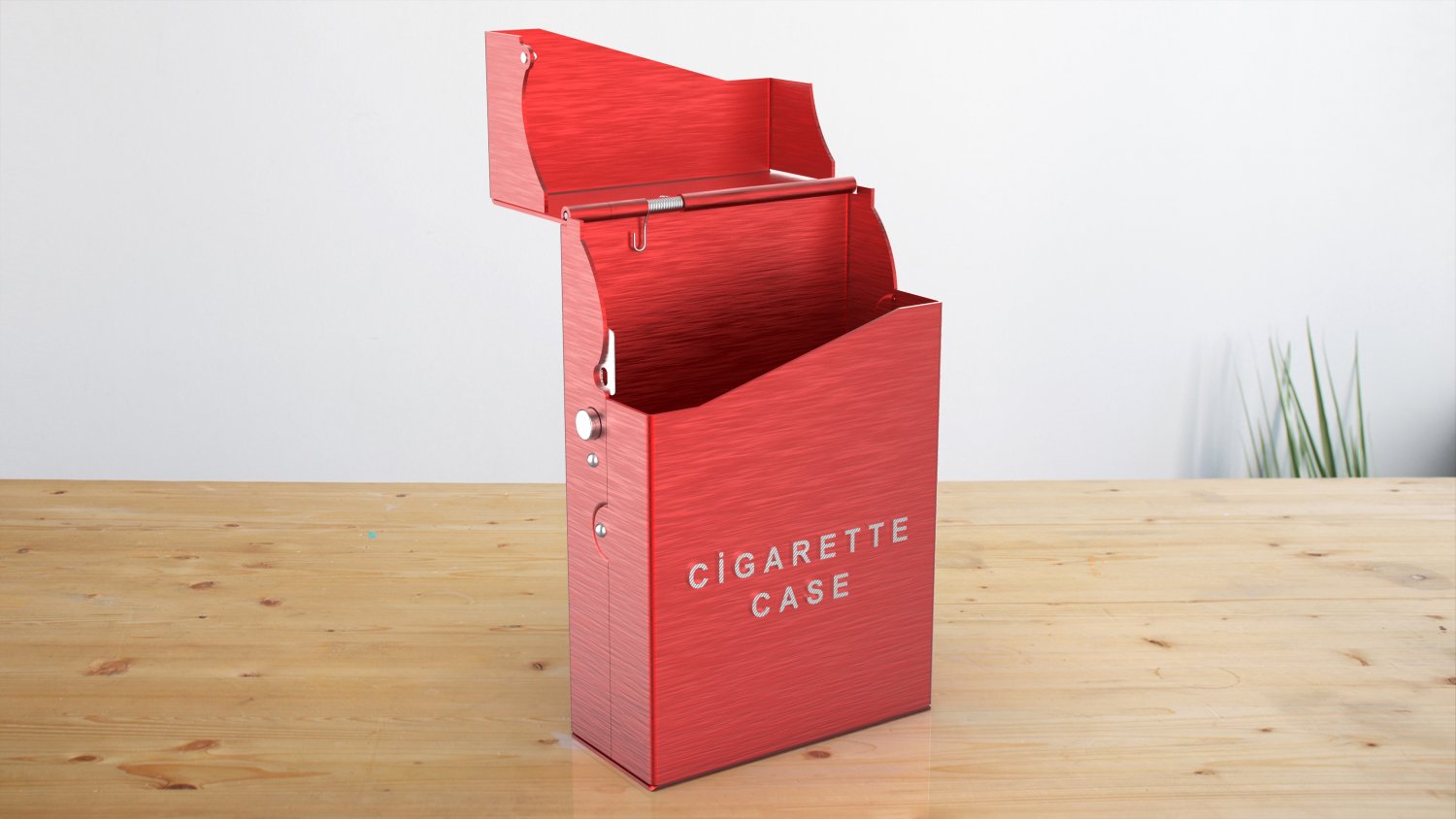 Metal cigarette case box 02 open 3D Model in Other 3DExport