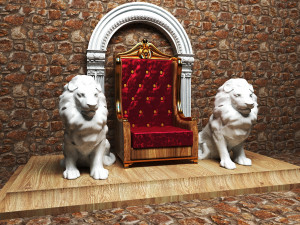 King Throne 9 - 4K 3D Модель