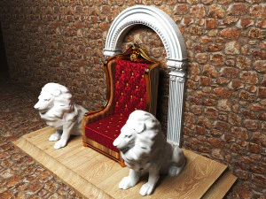 King Throne 9 3D Model
