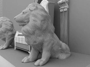 King Throne 9 3D Model