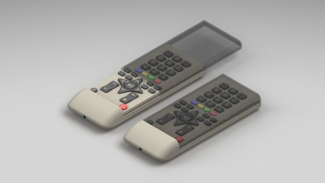 Mini Remote Control 4K 3D Модель .c4d .max .obj .3ds .fbx .stl .blend 