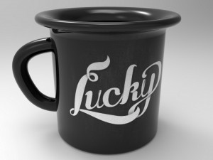 Lucky Coffee Cup 4K 3D Model