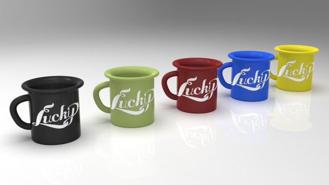 Lucky Cup Modelo 3D in Cozinha 3DExport