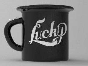 Lucky Coffee Cup 4K 3D Model