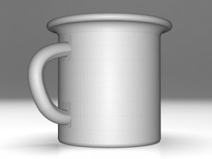 Lucky Coffee Cup 4K 3D Model