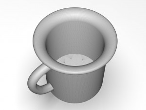 Lucky Coffee Cup 4K 3D Model