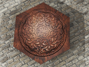 Anatolian Style Coffee Table 4K Model 3D
