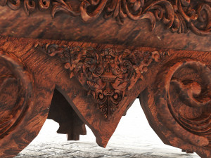 Anatolian Style Coffee Table 4K Model 3D