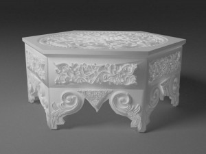 Anatolian Style Coffee Table 4K Model 3D