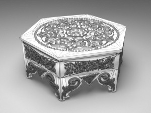 Anatolian Style Coffee Table 4K Model 3D