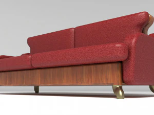 Leather Sofa 4K 3D Model