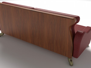 Leather Sofa 4K 3Dモデル