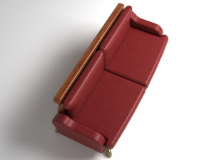 Leather Sofa 4K 3Dモデル