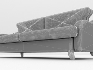 Leather Sofa 4K 3Dモデル