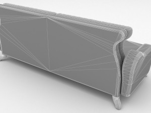 Leather Sofa 4K 3Dモデル
