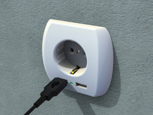 USB Wall Plug Modelo 3D