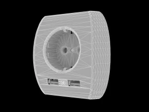 USB Wall Plug 3D Model