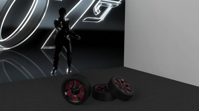 007 Wheel 3D Модель .c4d .max .obj .3ds .fbx .stl .blend 