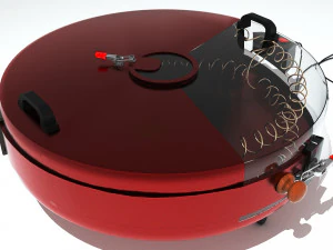 Forno de Tambor Turco 4K Modelo 3D