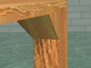 Wood Table 4K 3D Модель