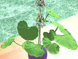 Wood Table 3D Model