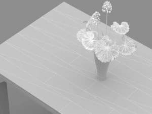Wood Table 3D Model