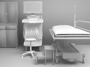 Ultrasound Room 4 - 4K 3D Model