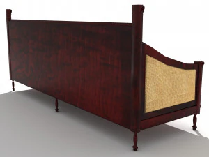 Wooden Sofa 4K 3D Model